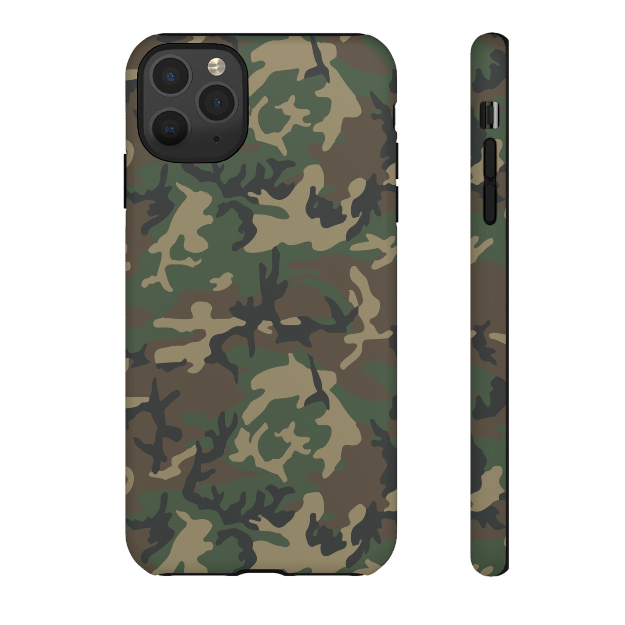 Woodland (M81) Tough Phone Case — Military-Inspired Dual-Layer Protective Cover
