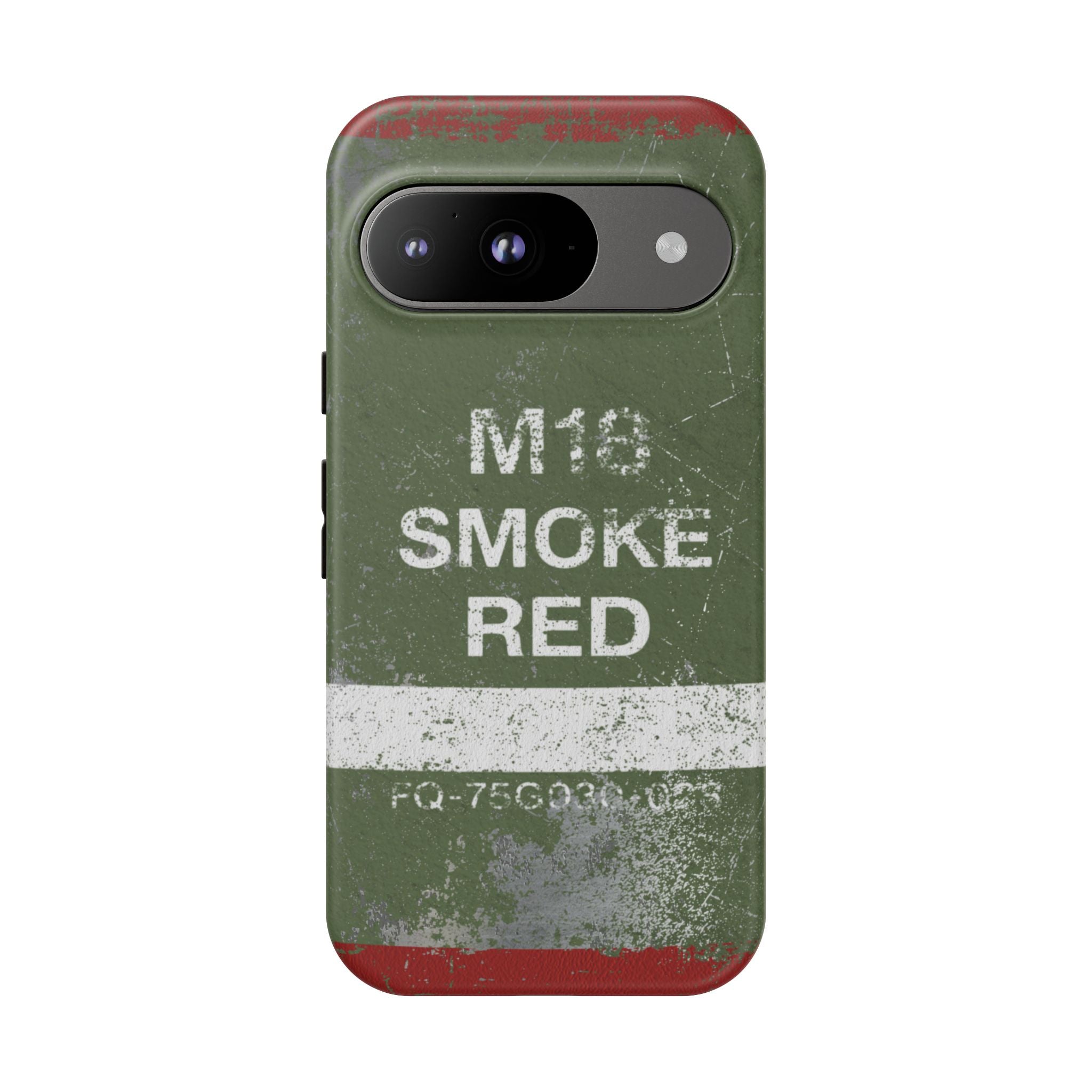 M18 Smoke Red (Distressed) Phone Case | Military-Inspired Dual Layer Protective Cover
