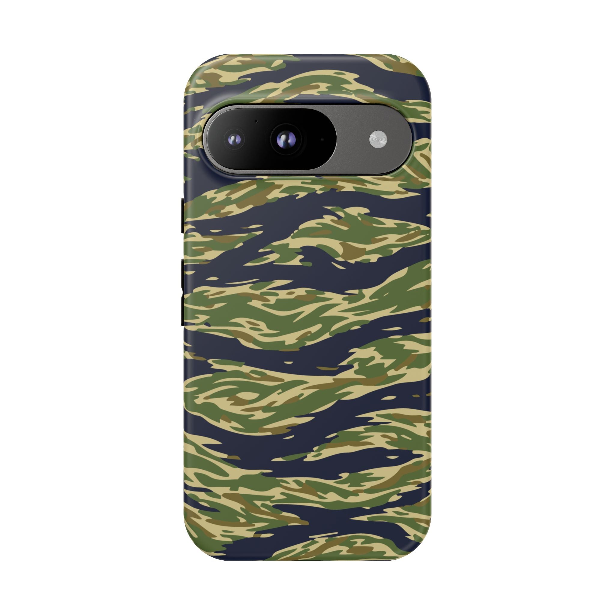 Tiger Stripe Camo Tough Phone Case | Military-Inspired Dual-Layer Protection