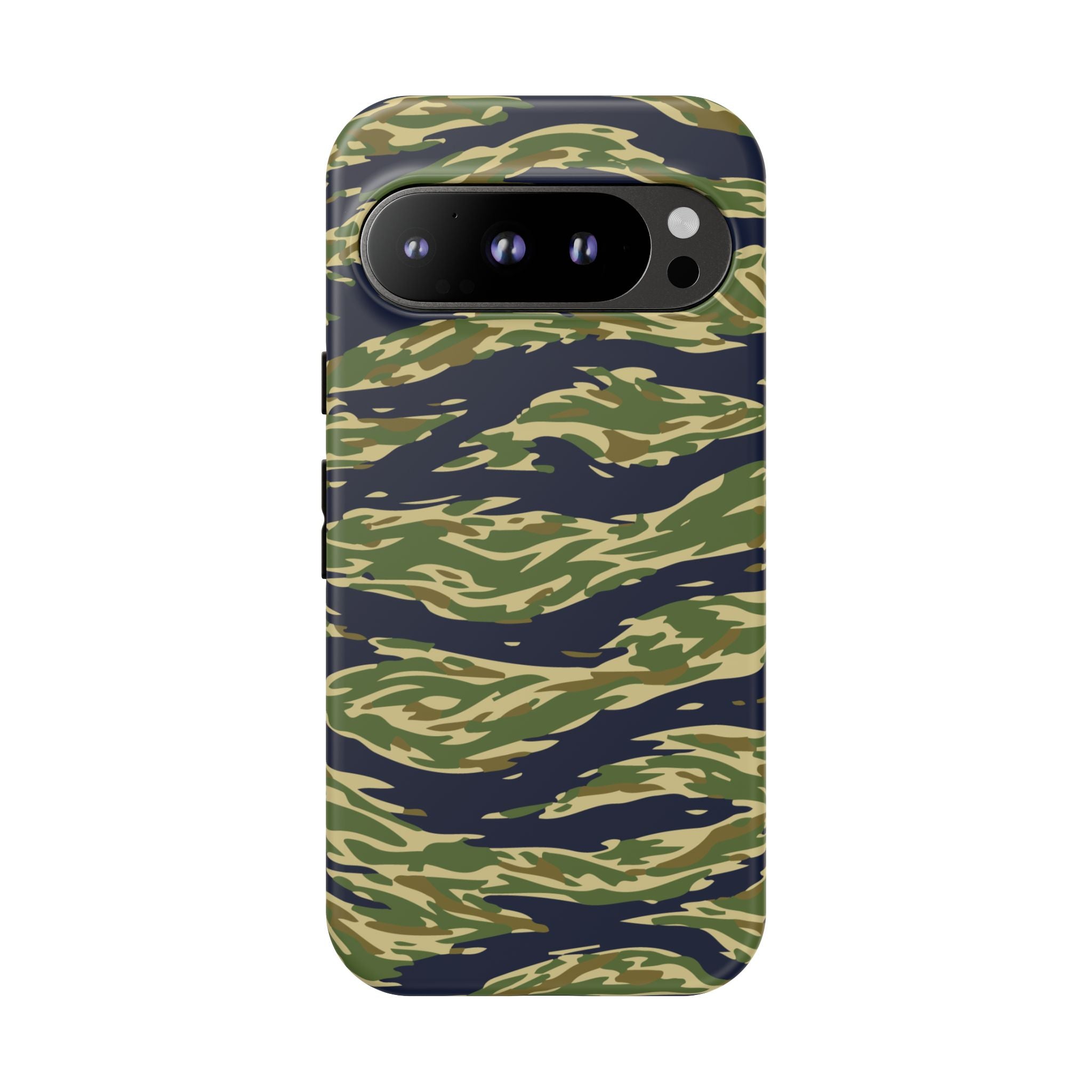 Tiger Stripe Camo Tough Phone Case | Military-Inspired Dual-Layer Protection