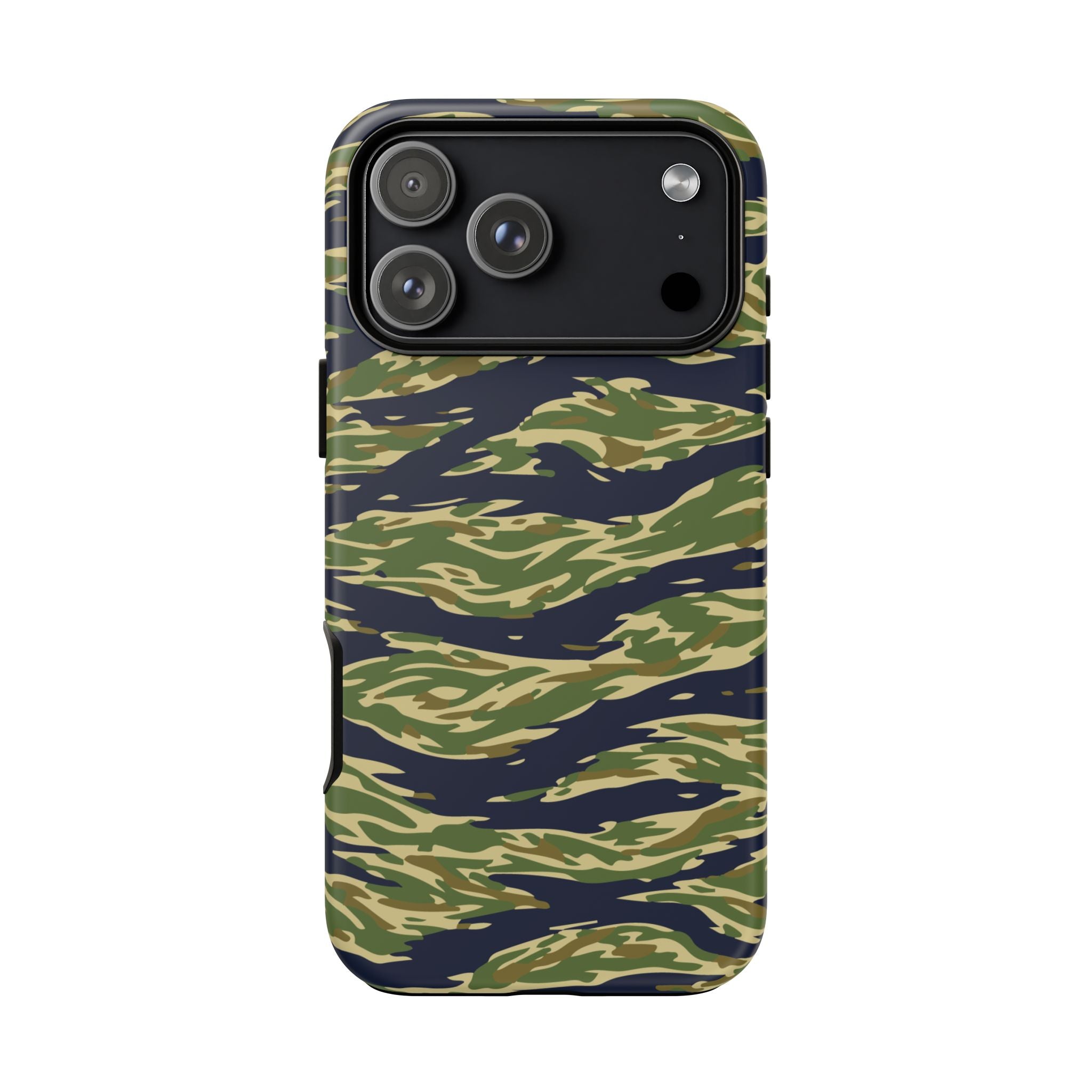 Tiger Stripe Camo Tough Phone Case | Military-Inspired Dual-Layer Protection