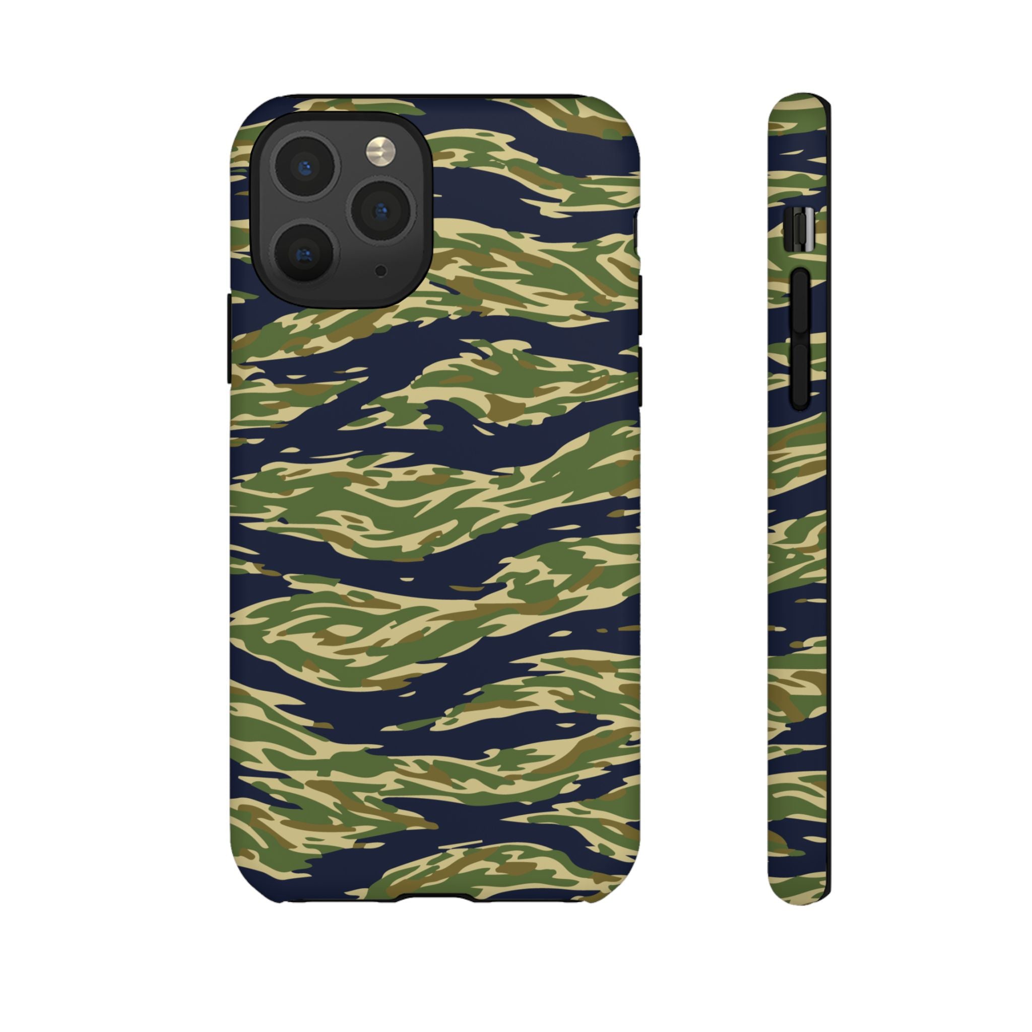 Tiger Stripe Camo Tough Phone Case | Military-Inspired Dual-Layer Protection