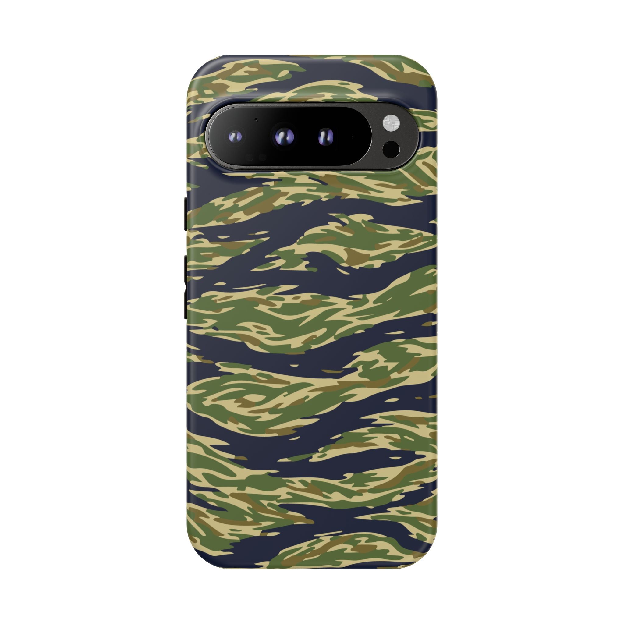 Tiger Stripe Camo Tough Phone Case | Military-Inspired Dual-Layer Protection