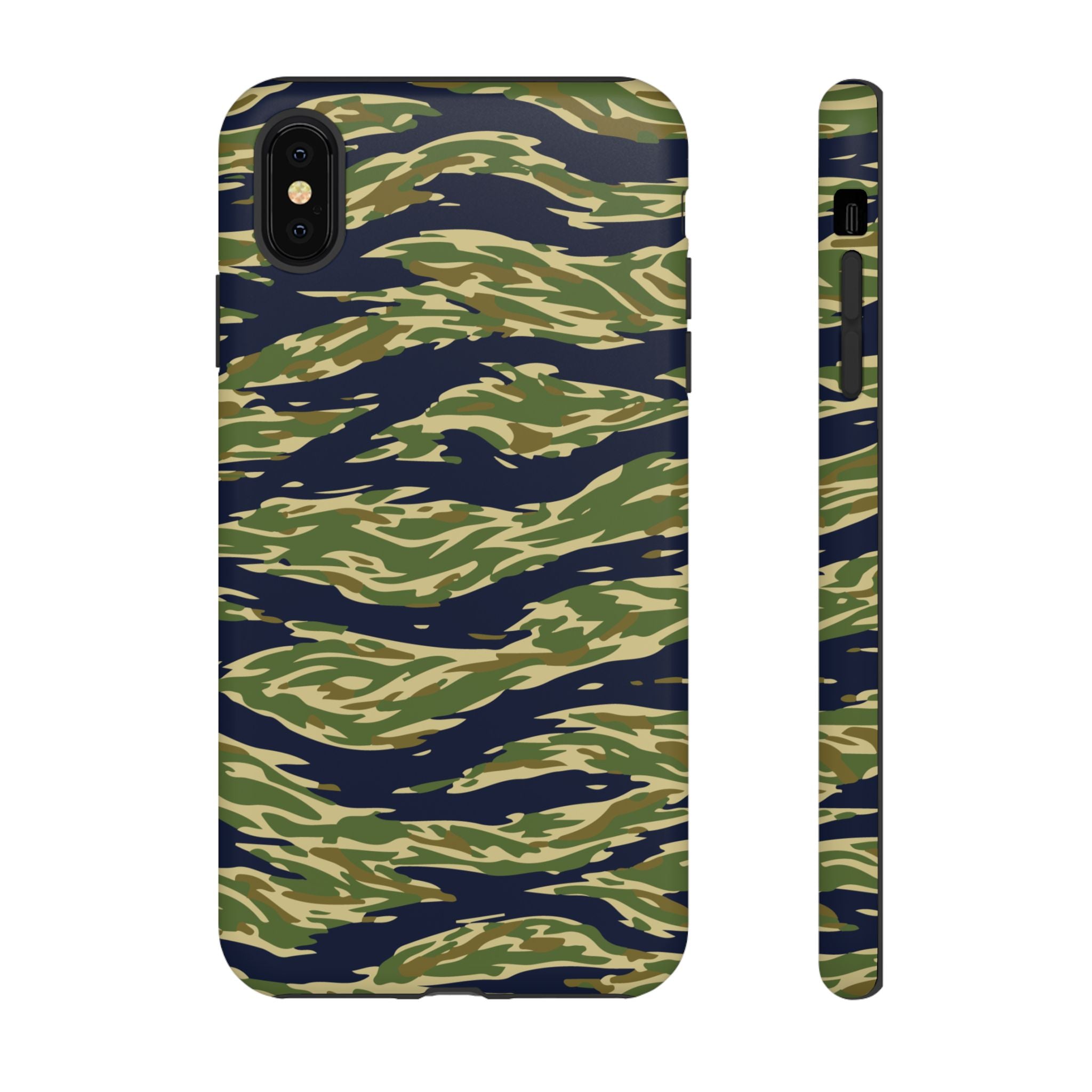 Tiger Stripe Camo Tough Phone Case | Military-Inspired Dual-Layer Protection