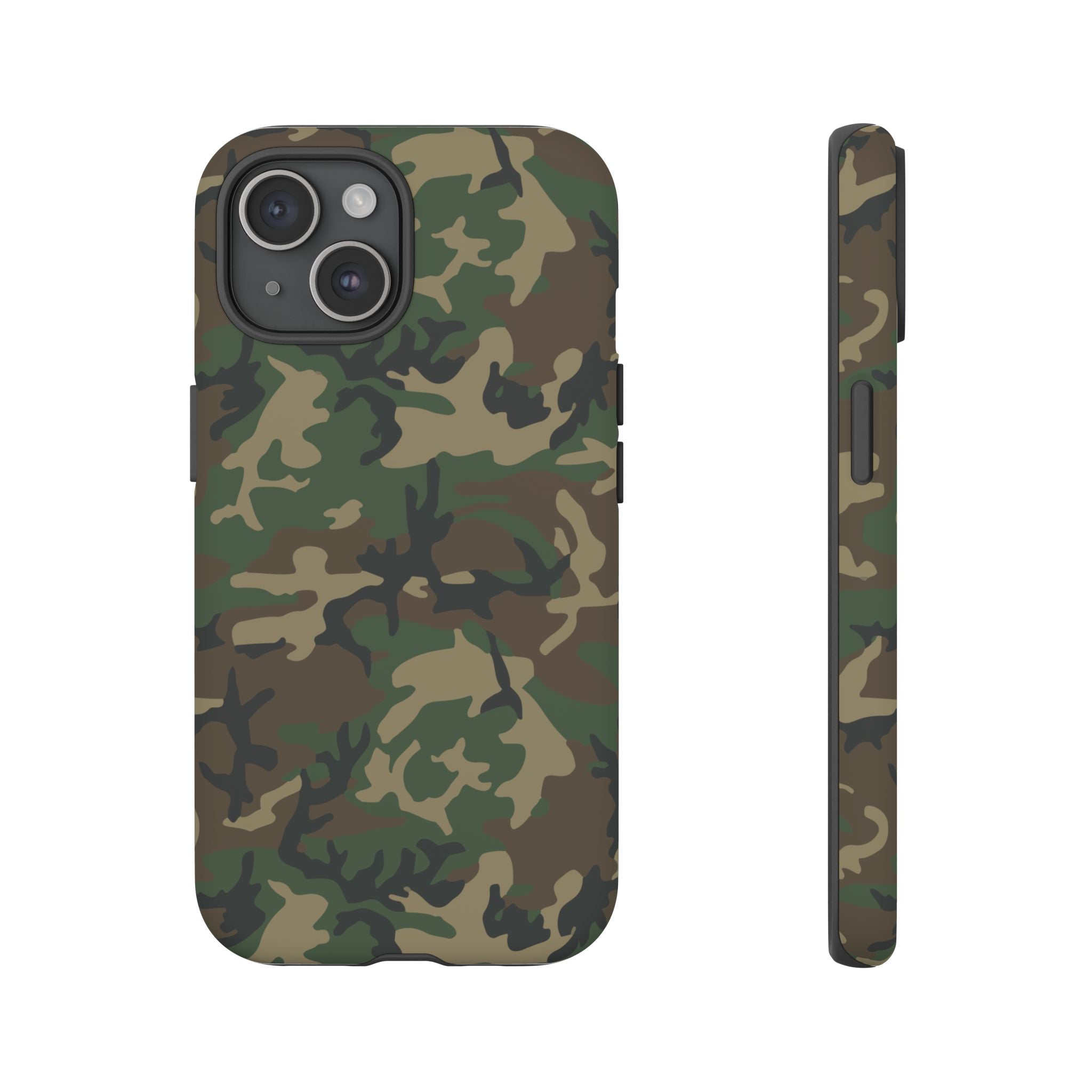 Woodland (M81) Tough Phone Case — Military-Inspired Dual-Layer Protective Cover