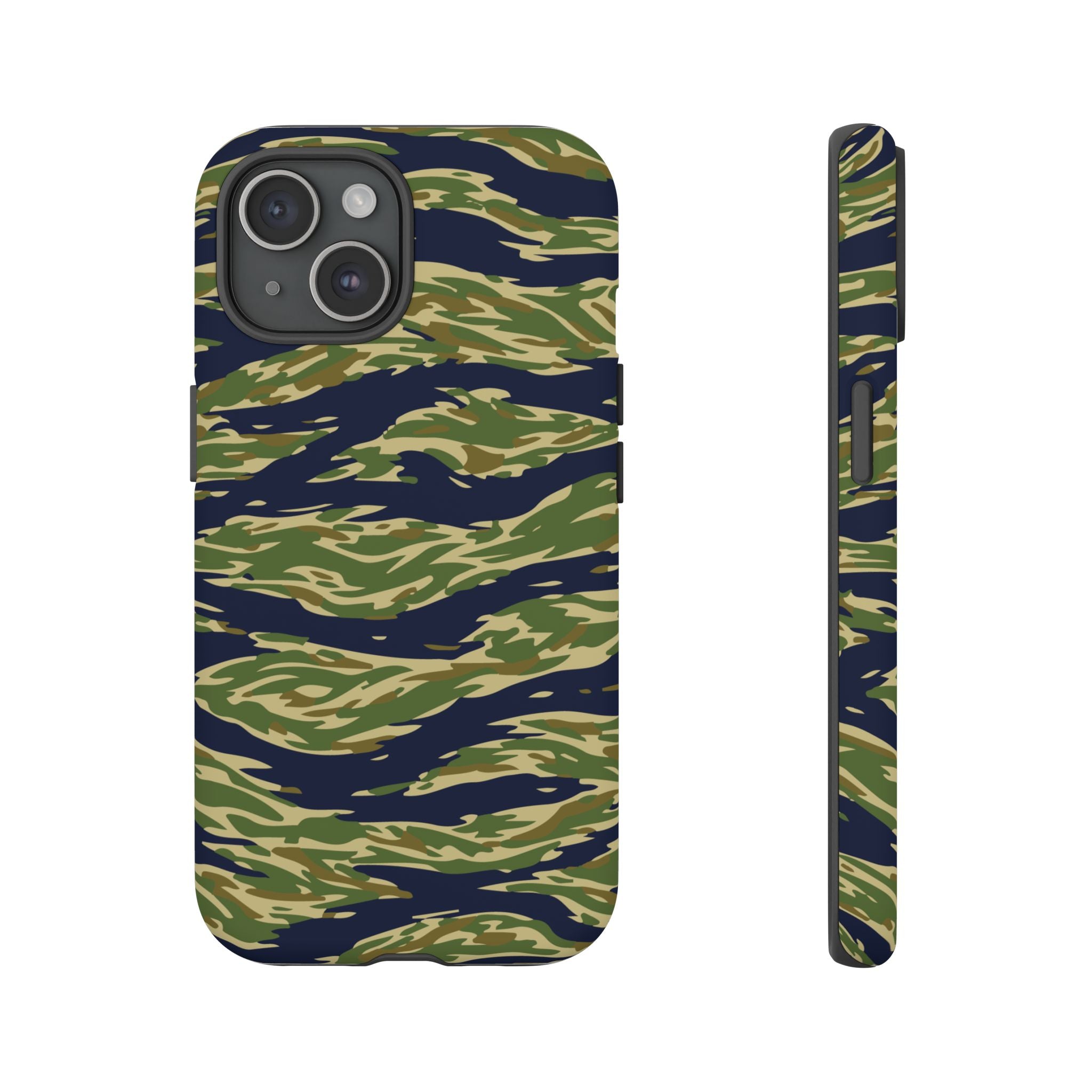 Tiger Stripe Camo Tough Phone Case | Military-Inspired Dual-Layer Protection