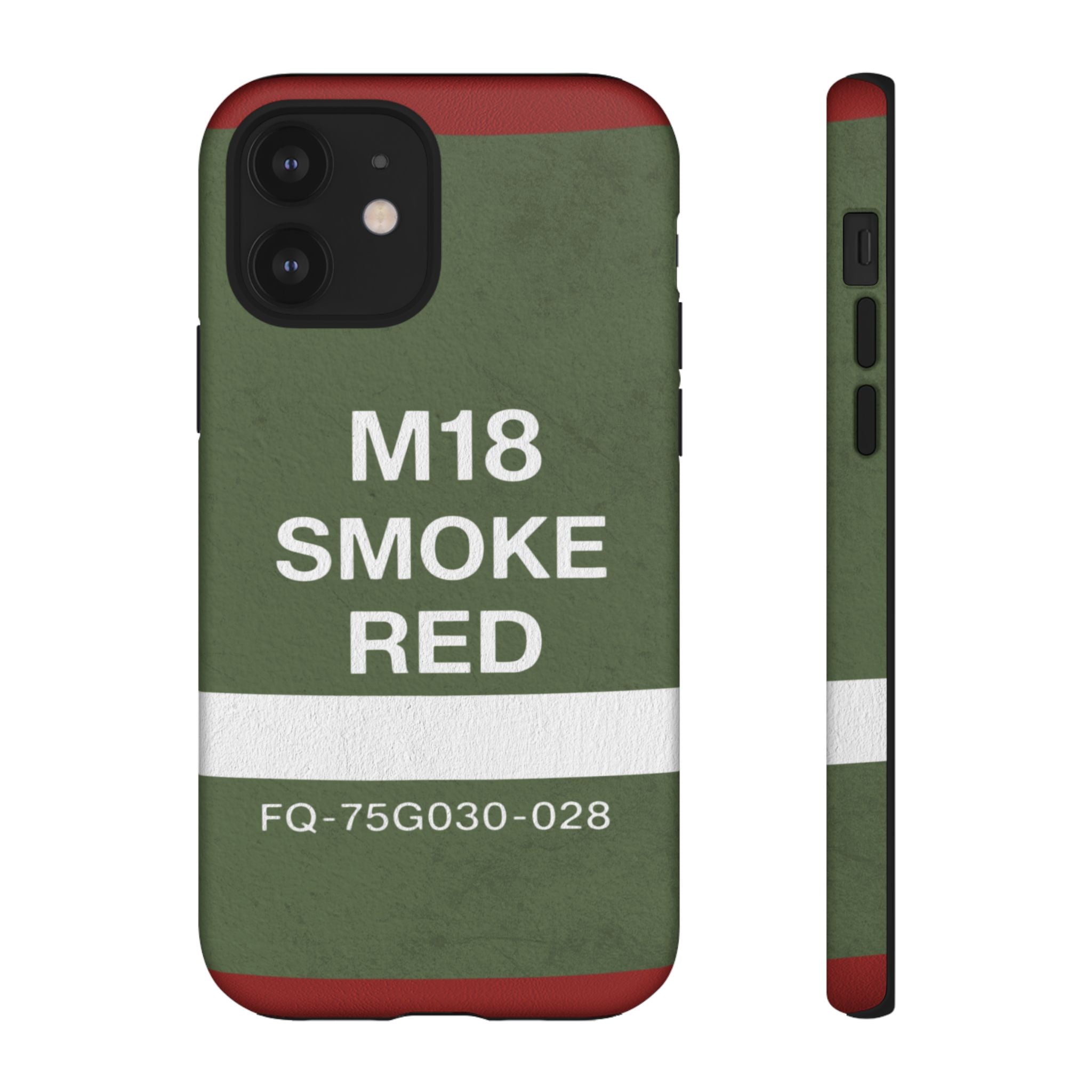 M18 Smoke Red Tough Phone Case | Military-Inspired Dual Layer Protective Cover