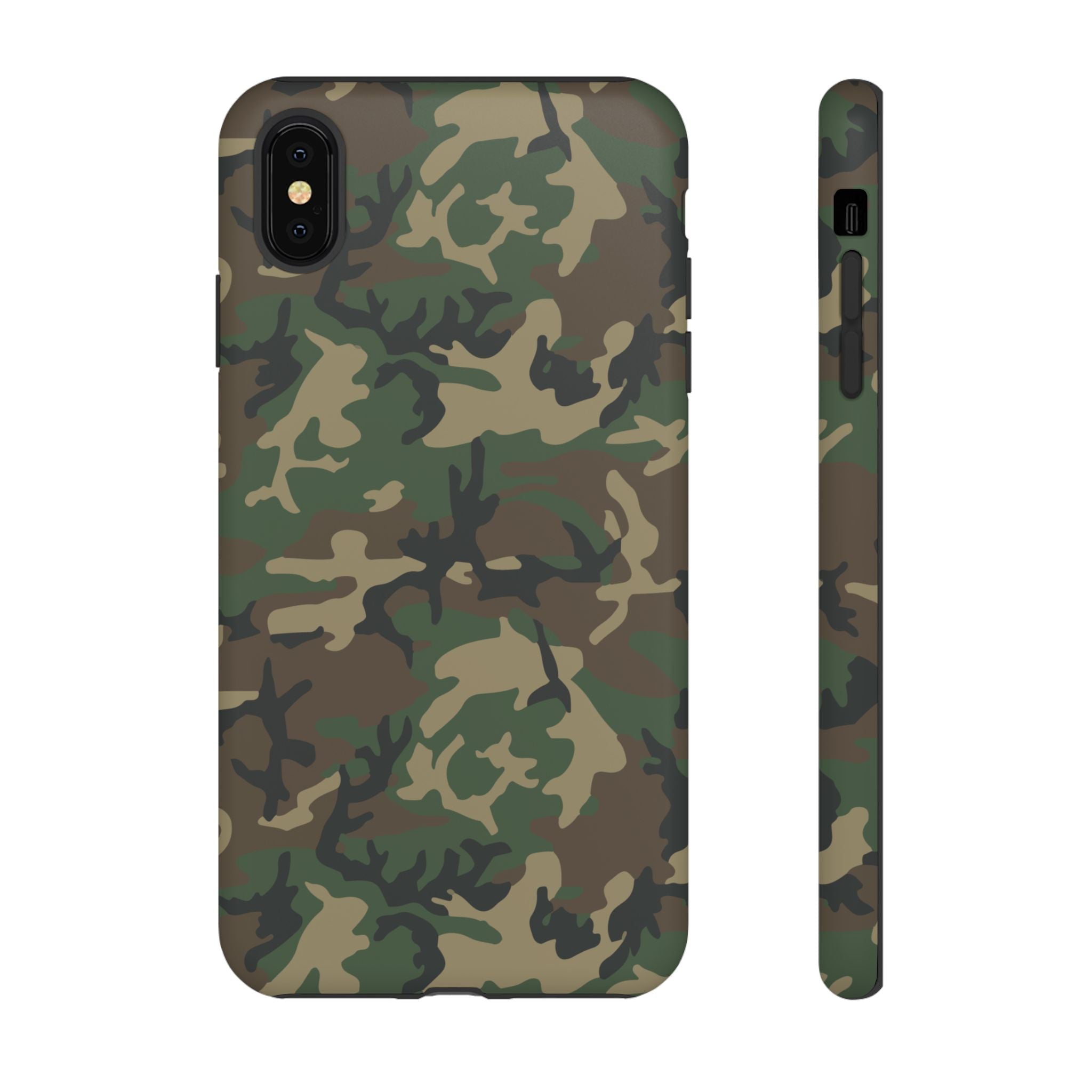Woodland (M81) Tough Phone Case — Military-Inspired Dual-Layer Protective Cover