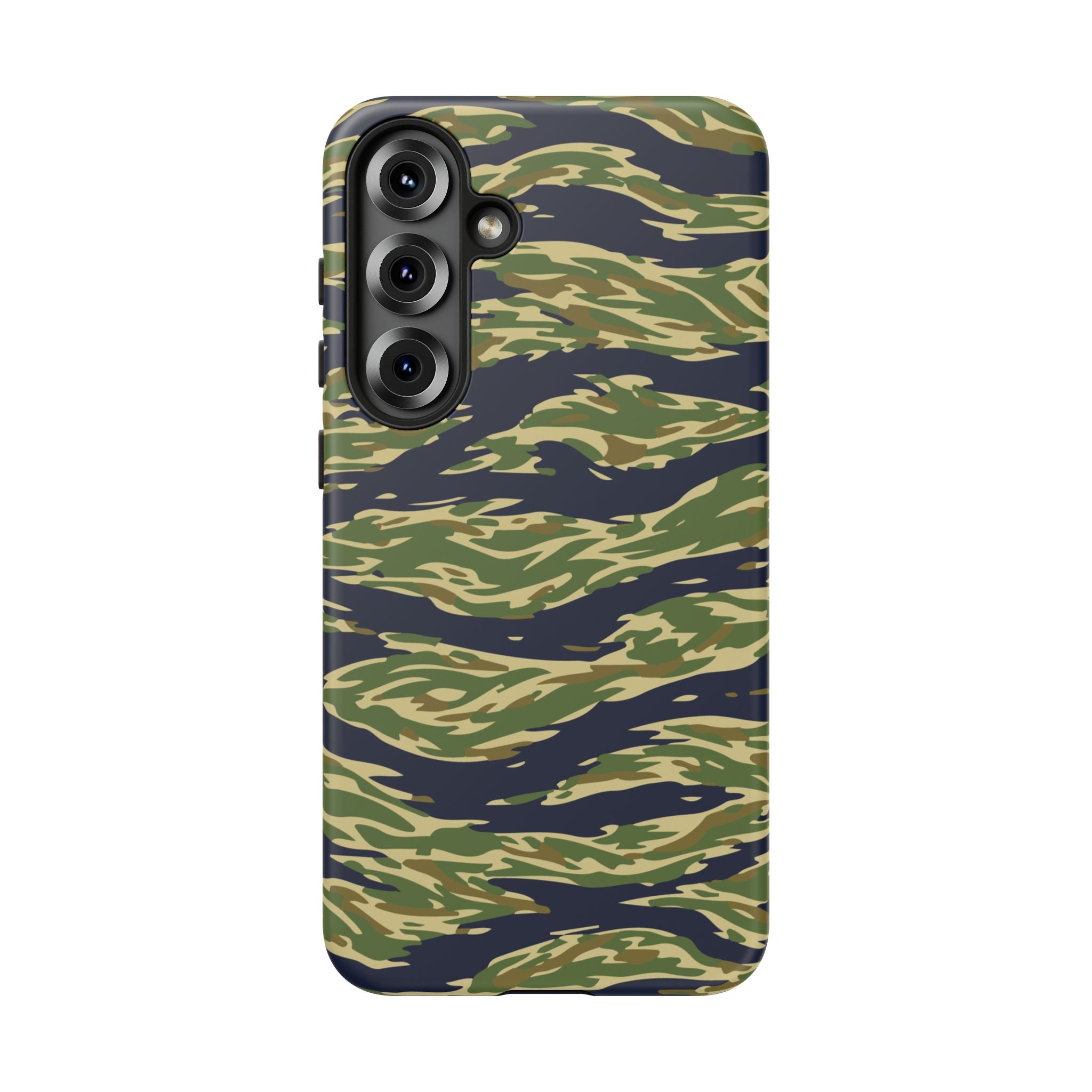 Tiger Stripe Camo Tough Phone Case | Military-Inspired Dual-Layer Protection