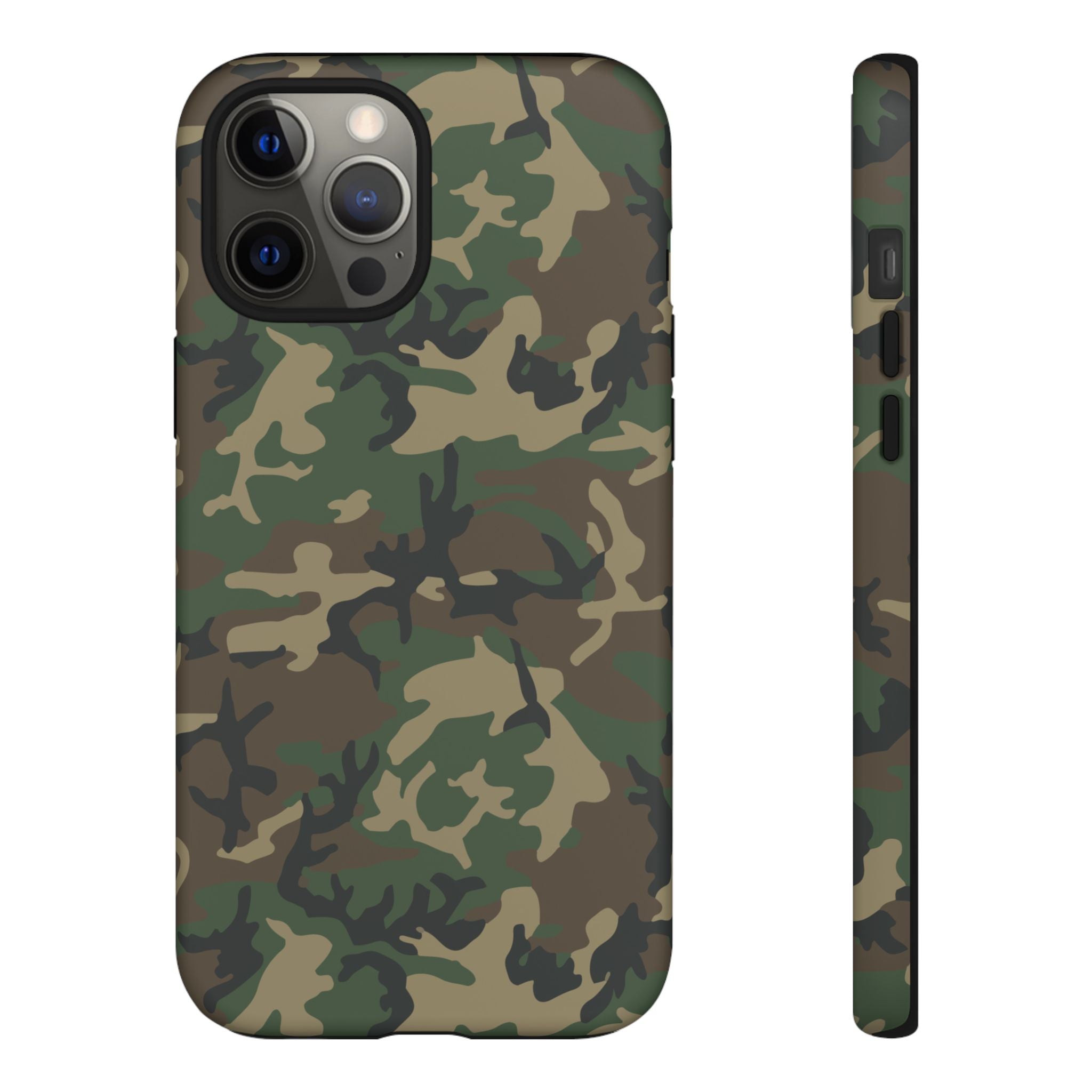Woodland (M81) Tough Phone Case — Military-Inspired Dual-Layer Protective Cover