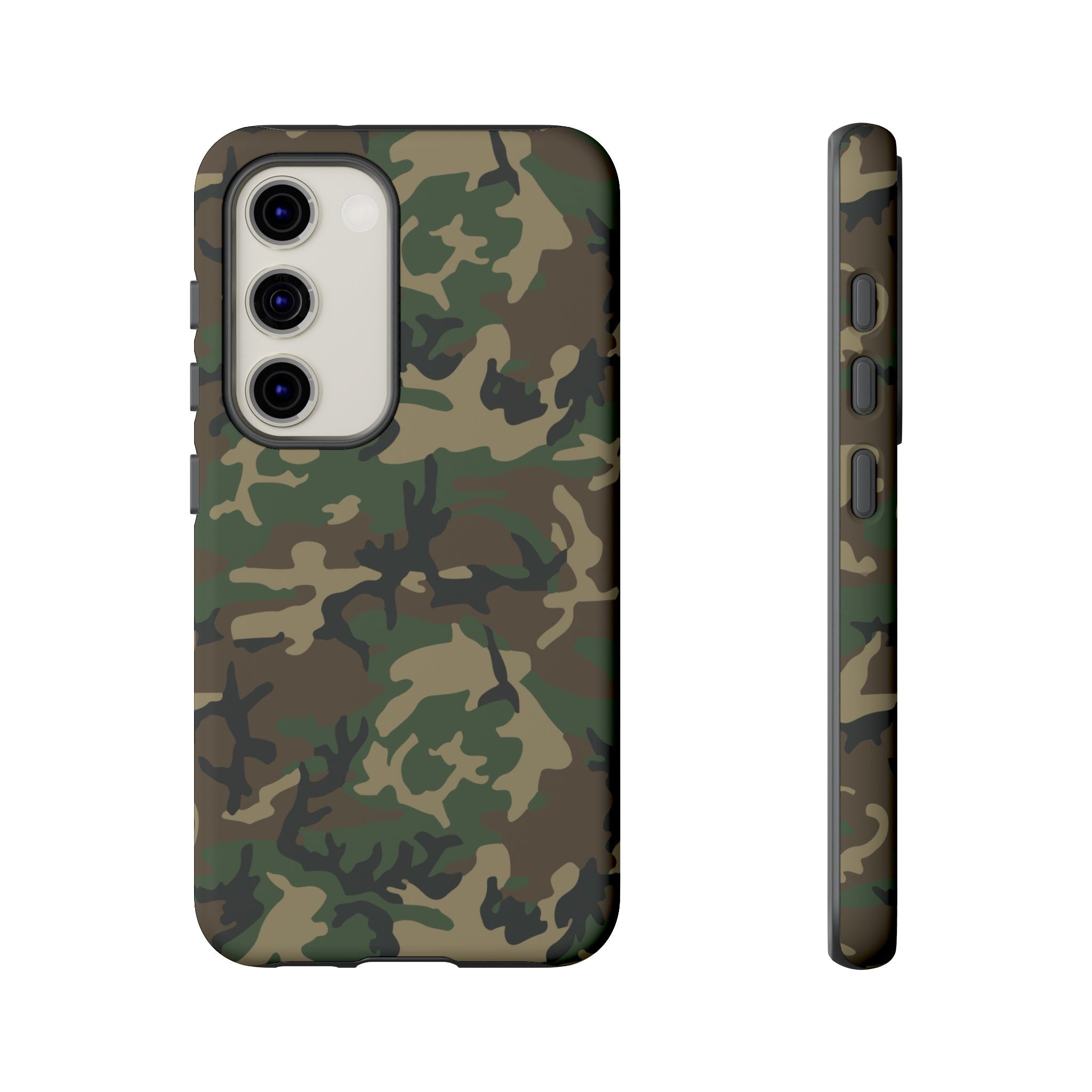 Woodland (M81) Tough Phone Case — Military-Inspired Dual-Layer Protective Cover