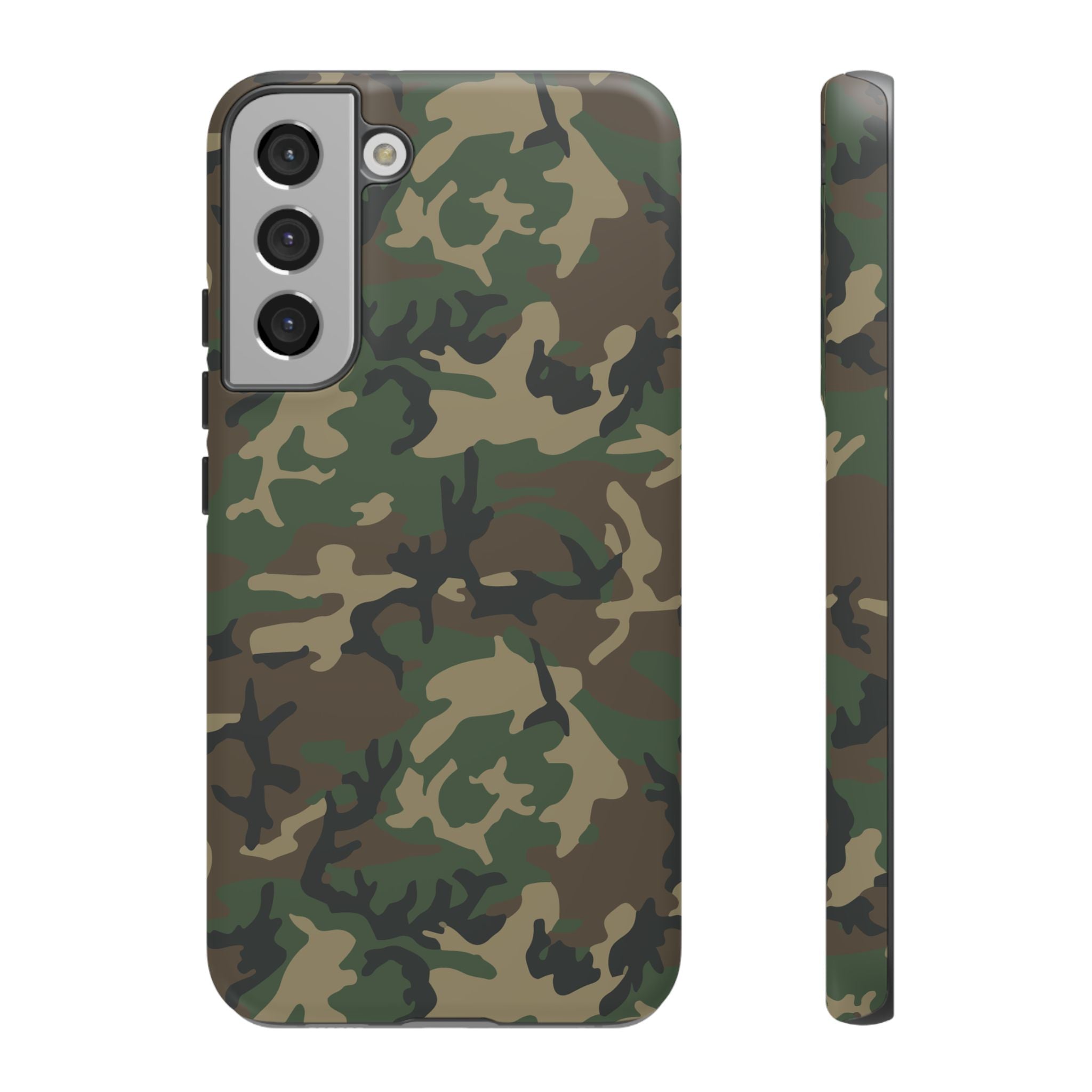 Woodland (M81) Tough Phone Case — Military-Inspired Dual-Layer Protective Cover