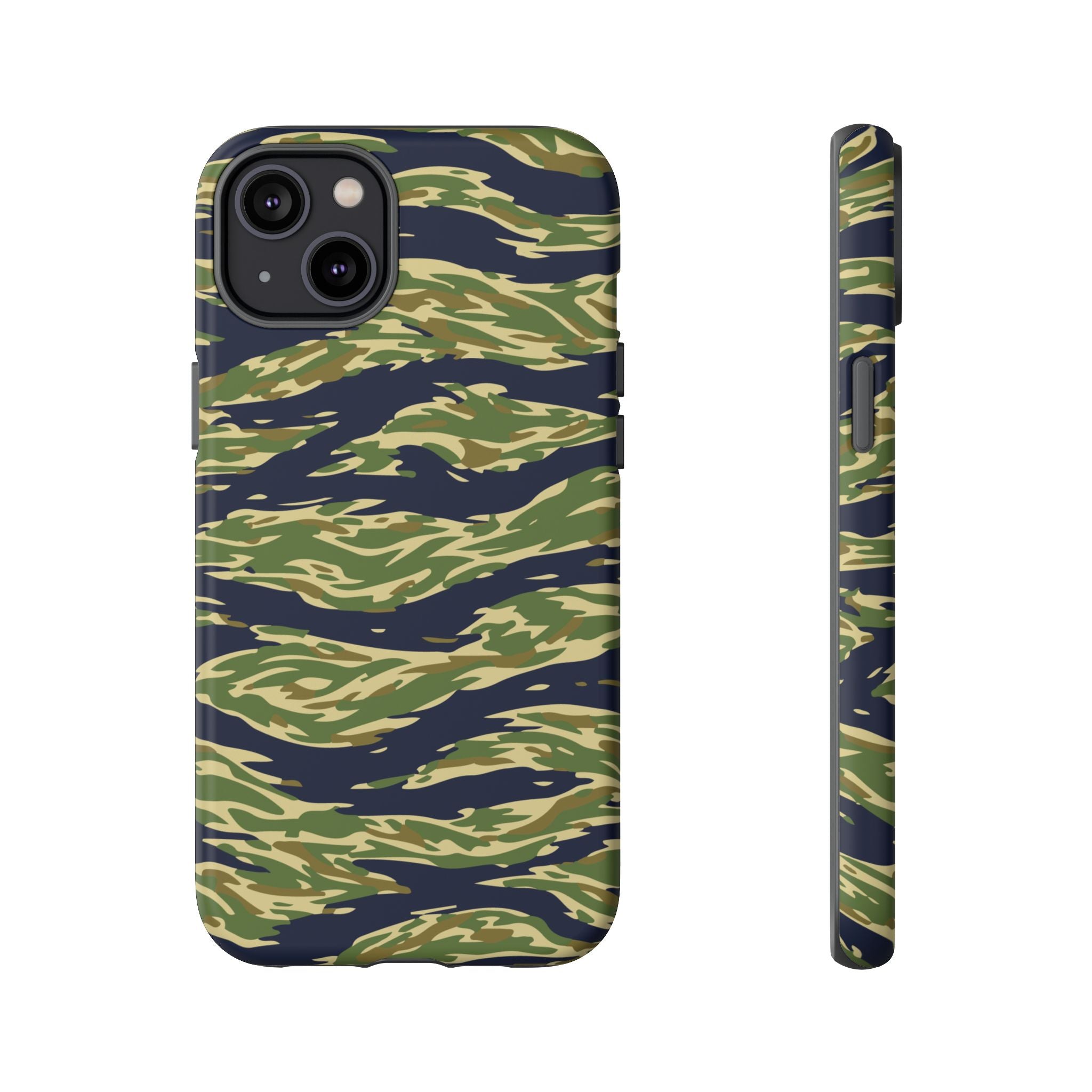 Tiger Stripe Camo Tough Phone Case | Military-Inspired Dual-Layer Protection