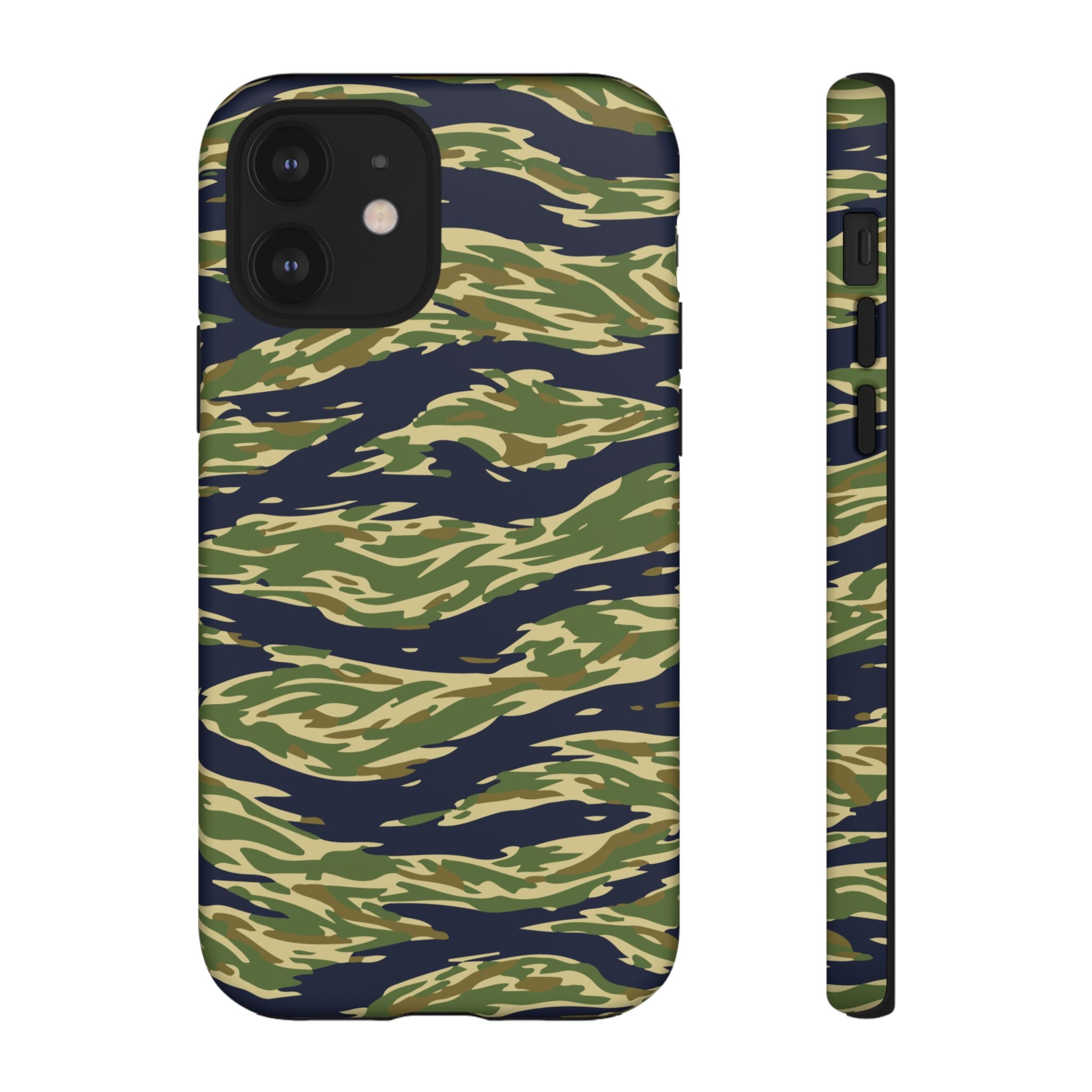 Tiger Stripe Camo Tough Phone Case | Military-Inspired Dual-Layer Protection