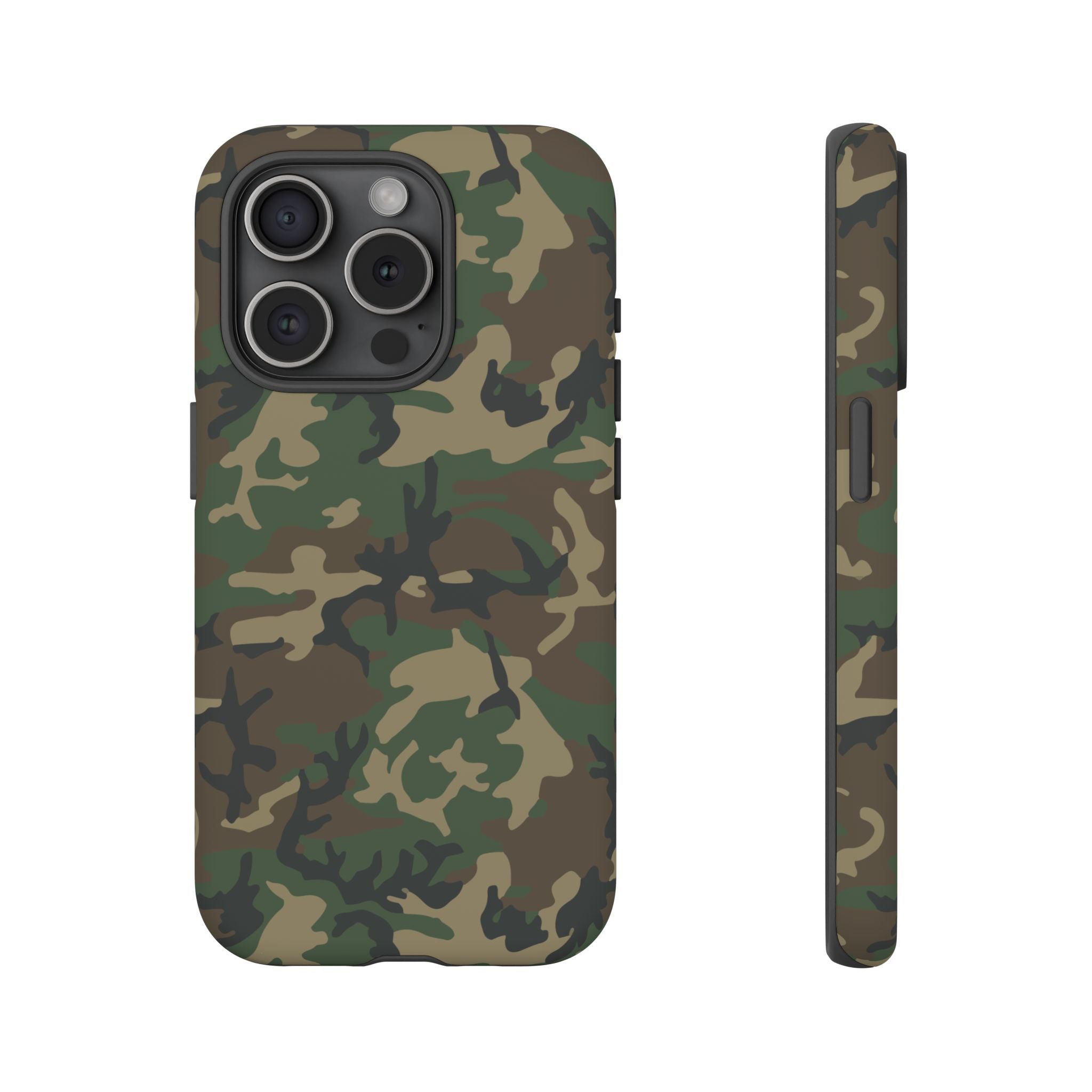 Woodland (M81) Tough Phone Case — Military-Inspired Dual-Layer Protective Cover