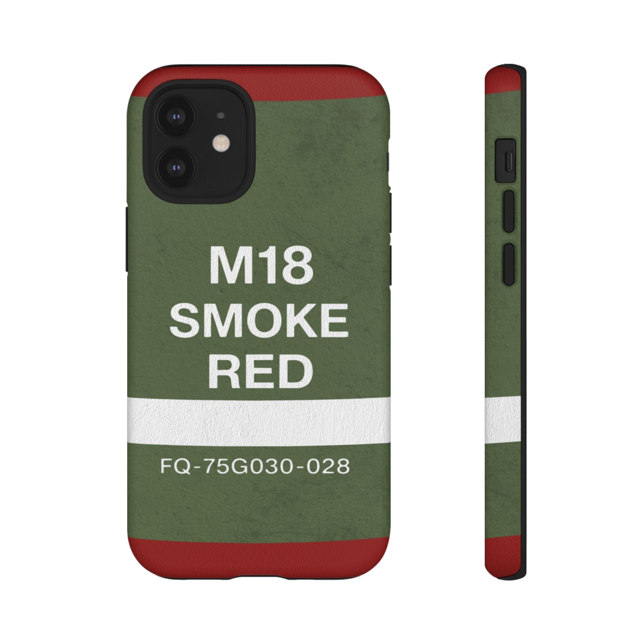 M18 Smoke Red Tough Phone Case | Military-Inspired Dual Layer Protective Cover