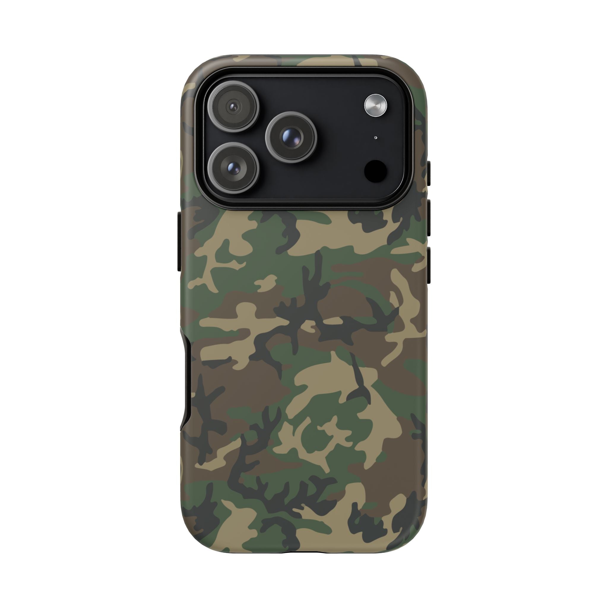 Woodland (M81) Tough Phone Case — Military-Inspired Dual-Layer Protective Cover