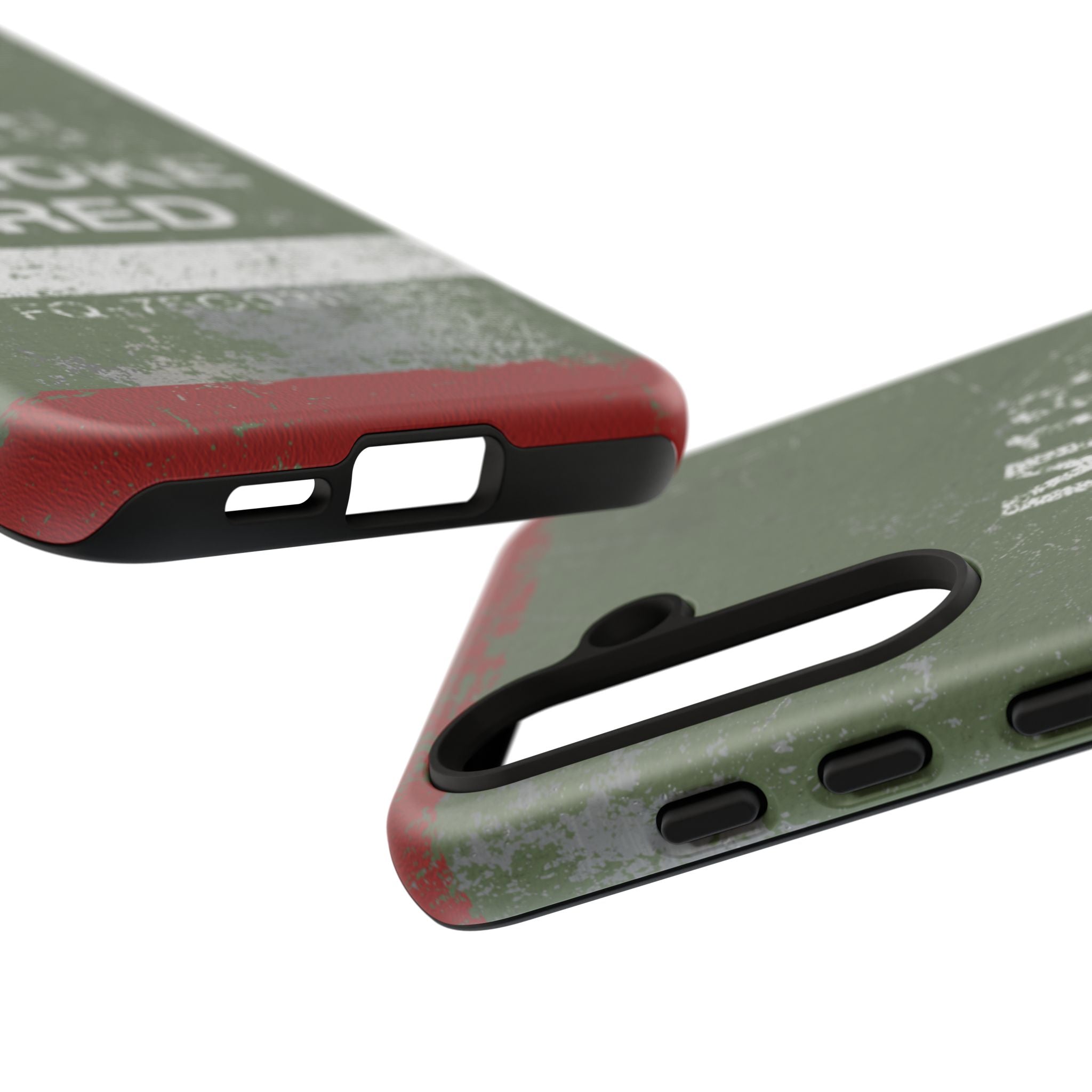 M18 Smoke Red (Distressed) Phone Case | Military-Inspired Dual Layer Protective Cover