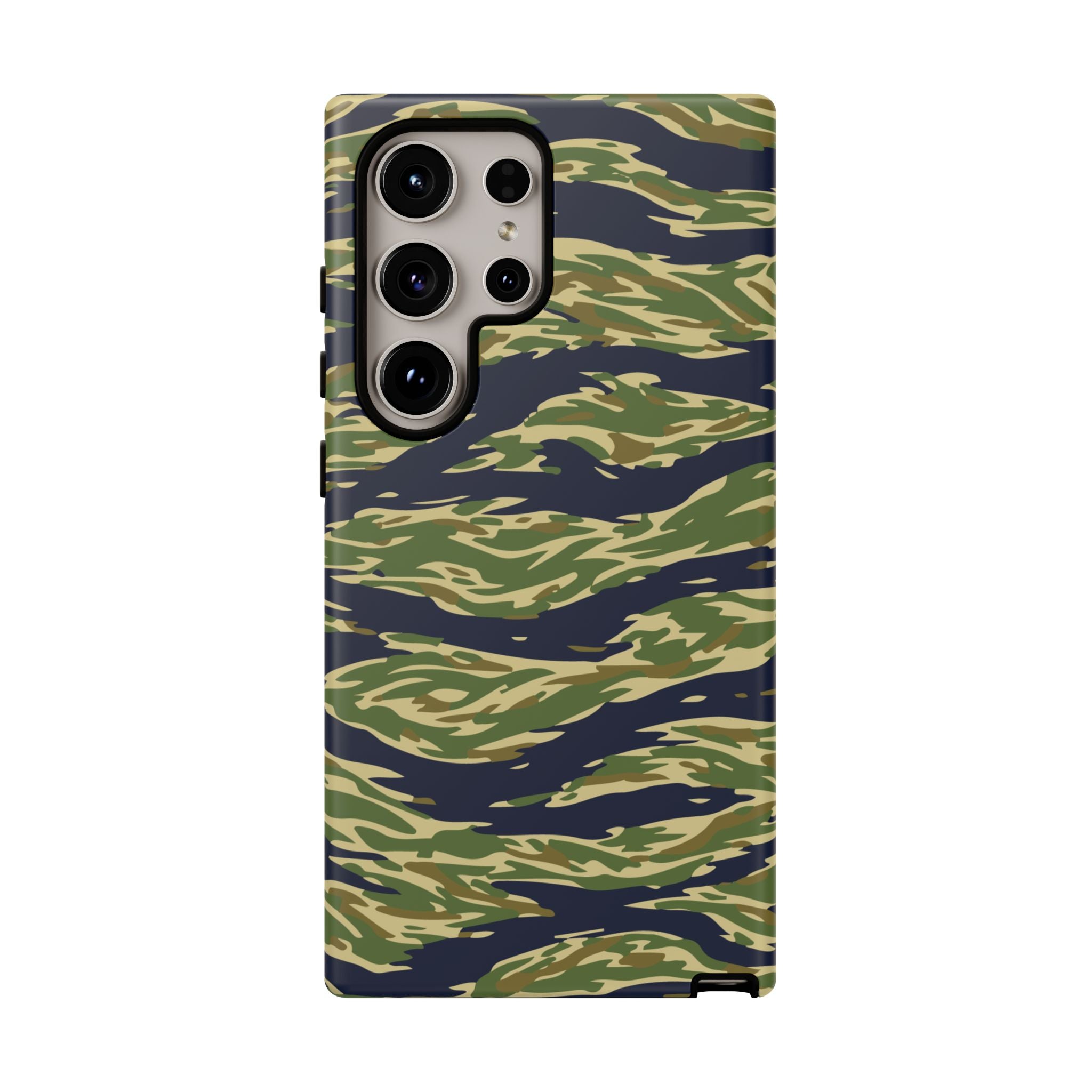 Tiger Stripe Camo Tough Phone Case | Military-Inspired Dual-Layer Protection