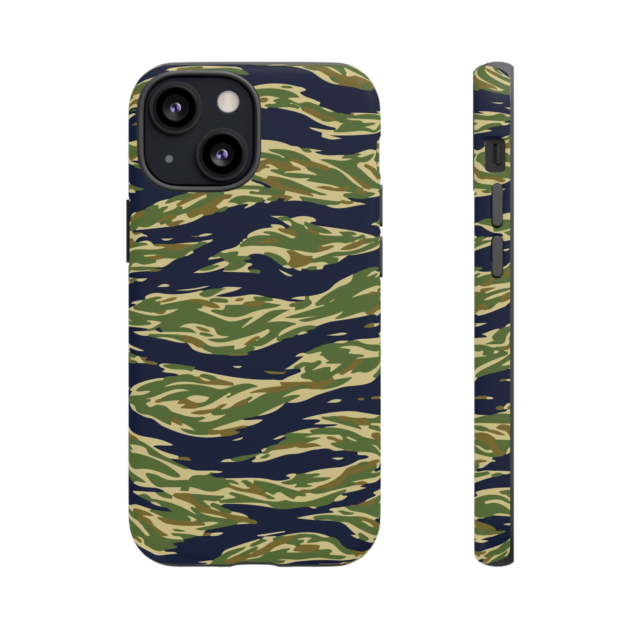 Tiger Stripe Camo Tough Phone Case | Military-Inspired Dual-Layer Protection