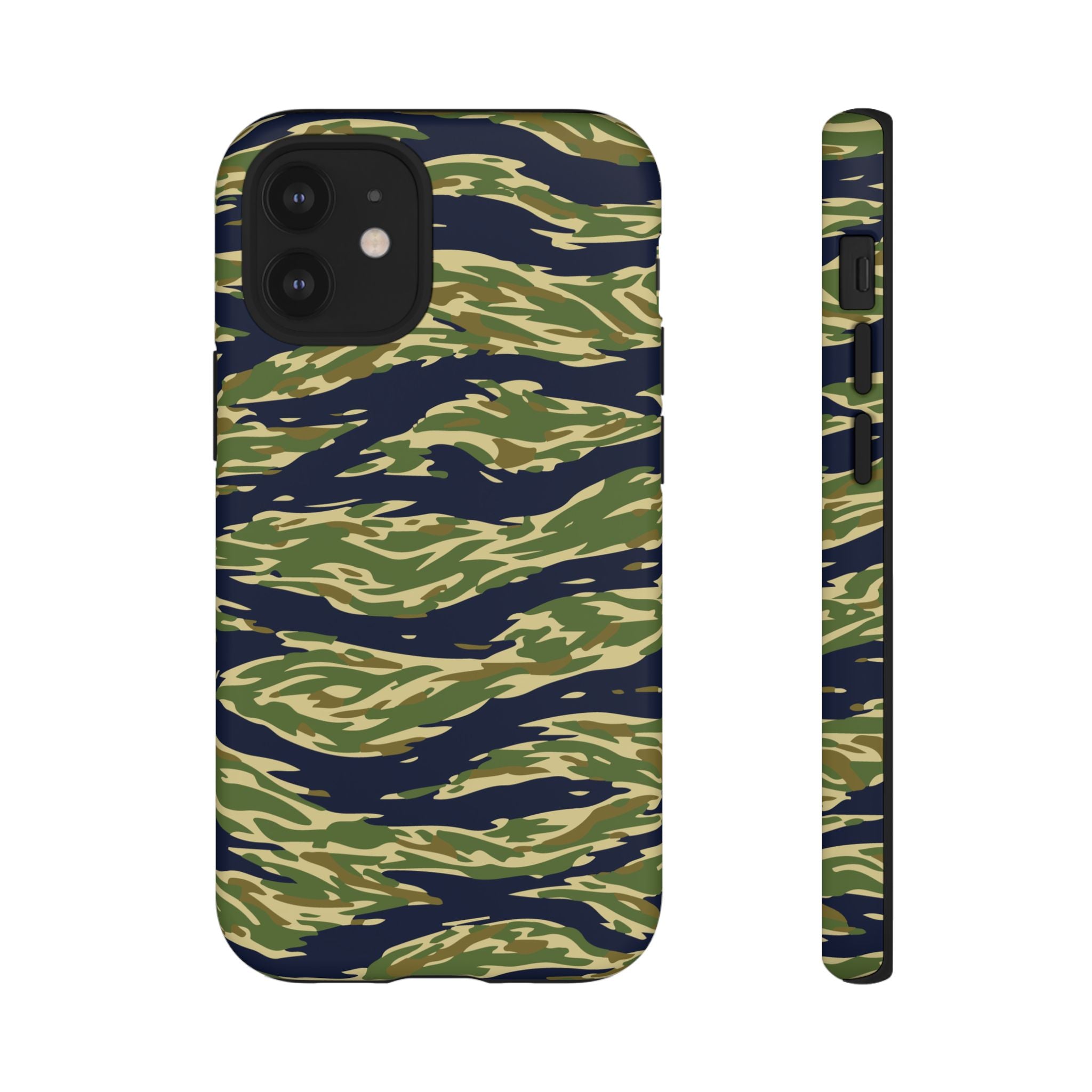 Tiger Stripe Camo Tough Phone Case | Military-Inspired Dual-Layer Protection