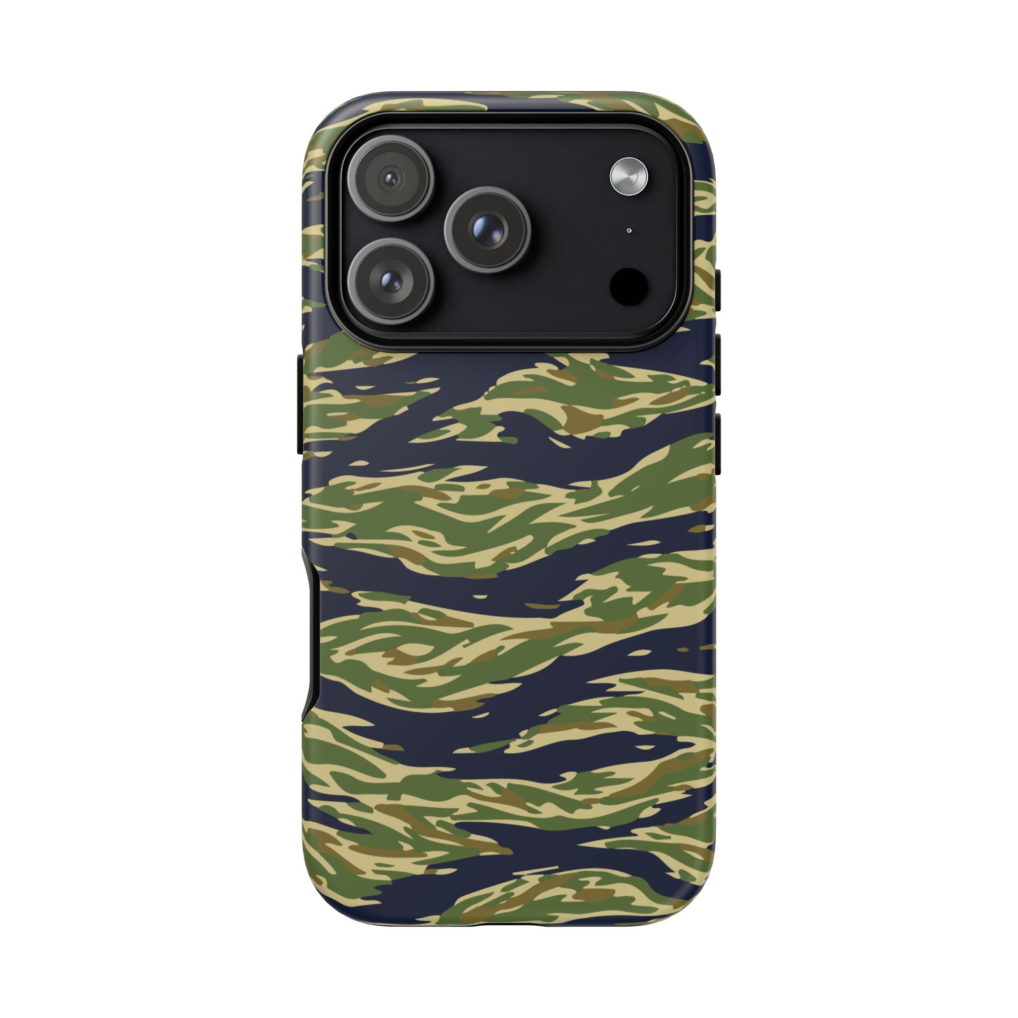 Tiger Stripe Camo Tough Phone Case | Military-Inspired Dual-Layer Protection