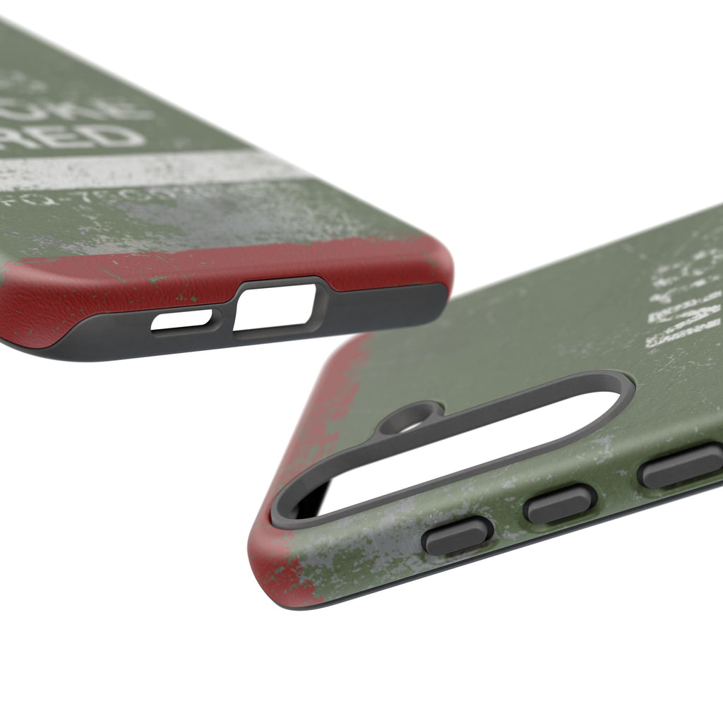 M18 Smoke Red (Distressed) Phone Case | Military-Inspired Dual Layer Protective Cover