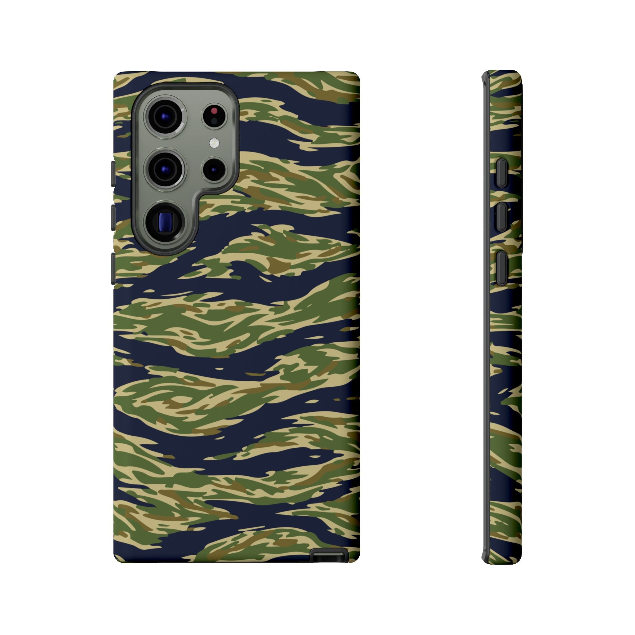 Tiger Stripe Camo Tough Phone Case | Military-Inspired Dual-Layer Protection