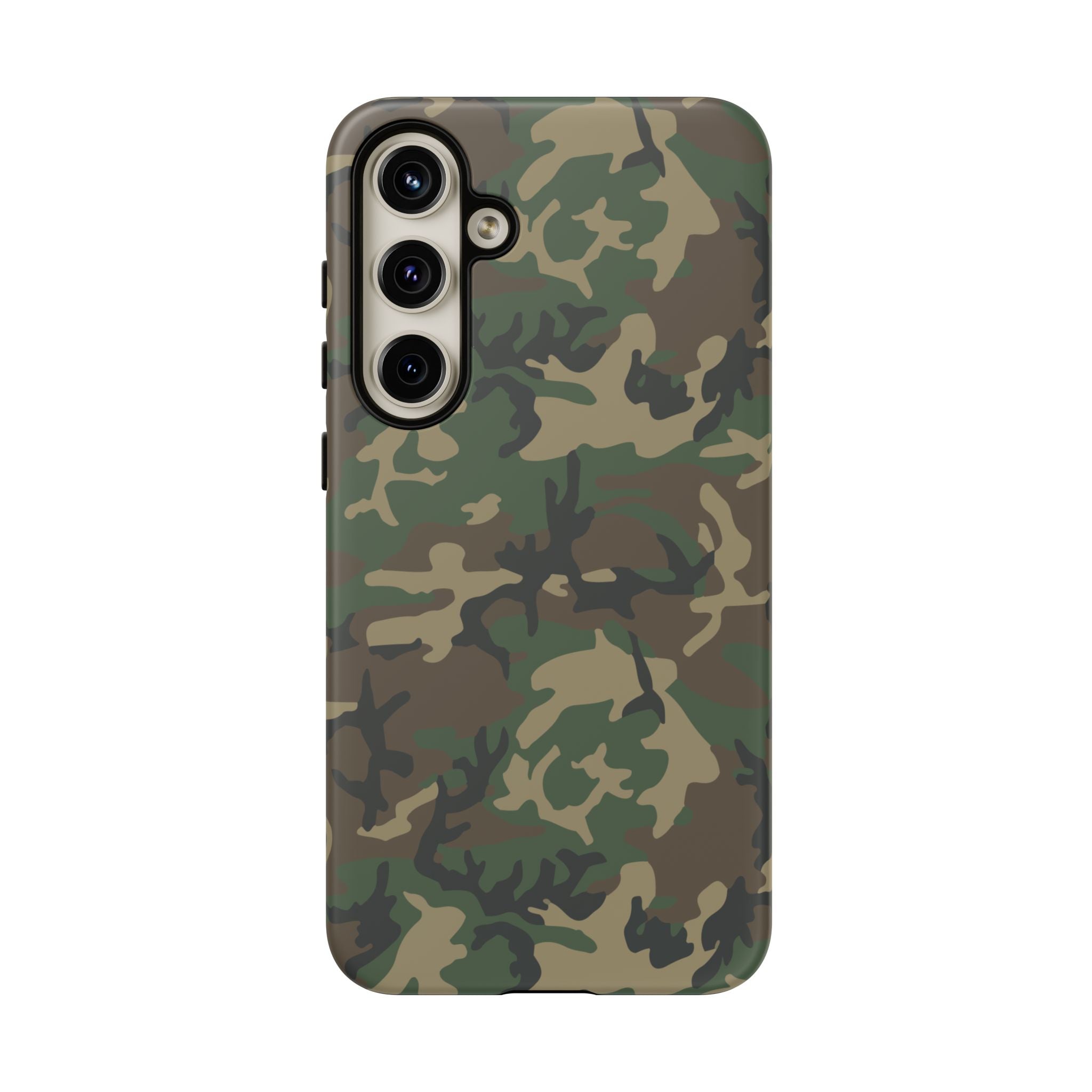 Woodland (M81) Tough Phone Case — Military-Inspired Dual-Layer Protective Cover