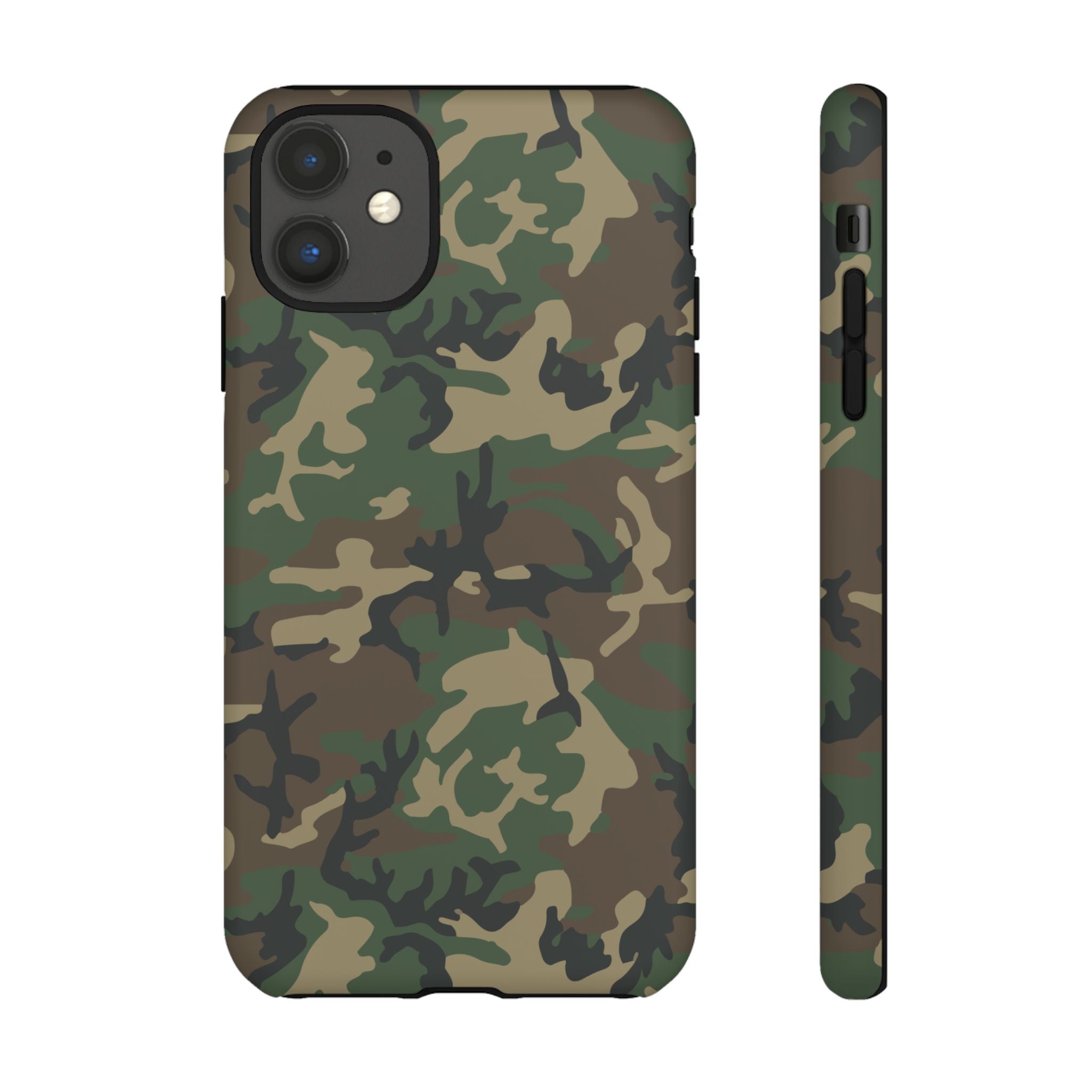 Woodland (M81) Tough Phone Case — Military-Inspired Dual-Layer Protective Cover