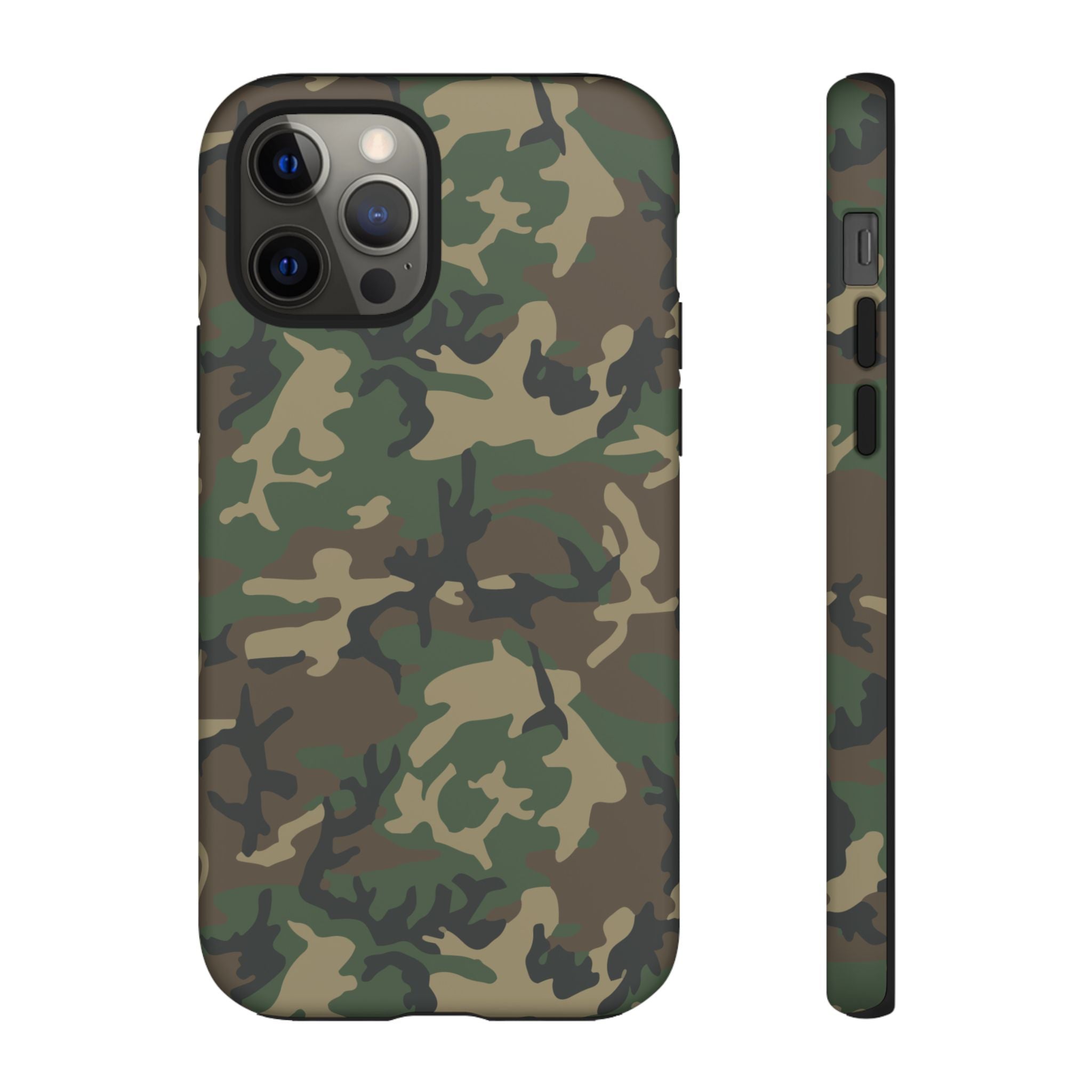 Woodland (M81) Tough Phone Case — Military-Inspired Dual-Layer Protective Cover